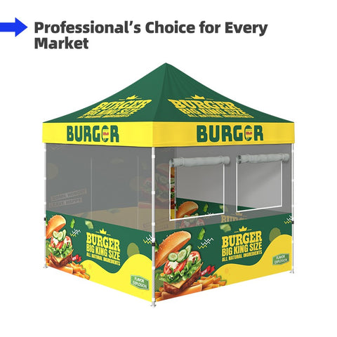Food Service Gazebo - Full Set Bundle 10x10 Feet