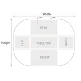 Table Cover - Standard With Two Splits Back